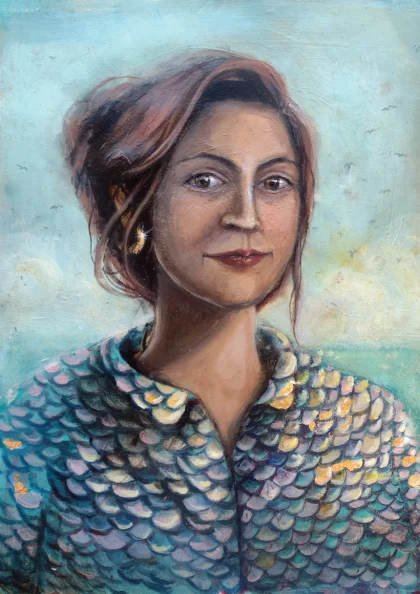 Sadina girl by the sea